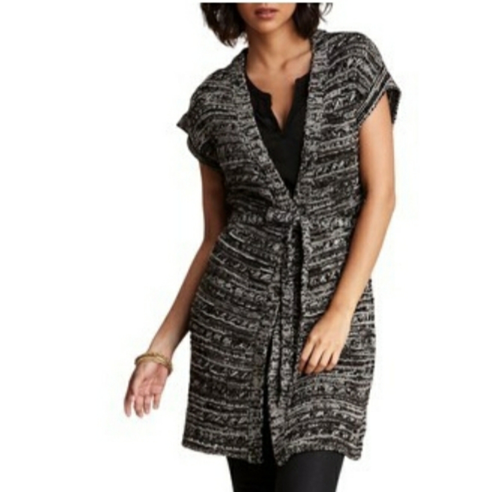 Vertigo two tone long cardigan